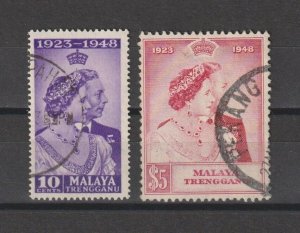 MALAYA - TRENGGANU 1948 SG 61/2 USED Cat £44.50