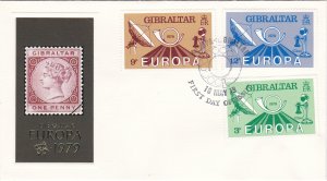 Gibraltar # 382-384, Europa 1979, First Day Cover