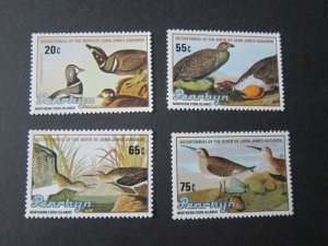 Penrhyn 1985 Sc 311-4 bird set MNH