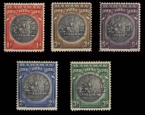 Bahamas #85-89S (SG 126-130s) Cat£180, 1930 Seal of the Bahamas, set of five...