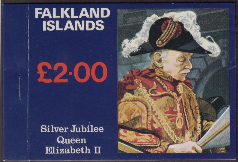 FALKLANDS MNH Scott # 254a, 255a, 256a Silver Jubilee Complete Booklet