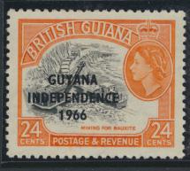 Guyana Independence 1966 SG 403 Mint Never Hinged 