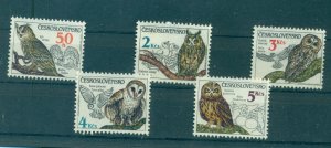 Czechoslovakia - Sc# 2620-4. 1986 Birds. MNH. $6.45.