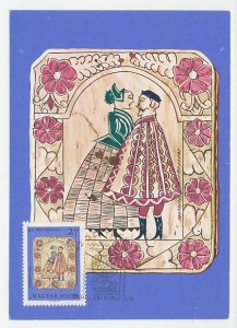 Maximum card Hungary 1969 Love - Mirror case