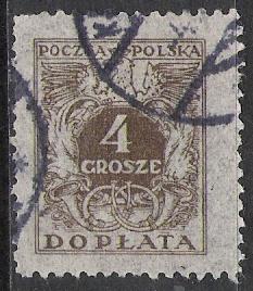 Poland #J70 Postage Due Used