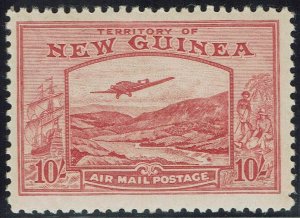 NEW GUINEA 1939 BULOLO AIRMAIL 10/-