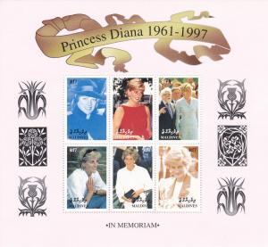 Maldive Isl. # 2295-2297, Princess Diana, Mint NH