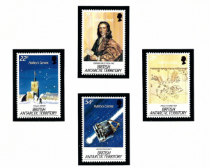 British Antarctic Terr 129-32 MNH 1986 Halleys Comet