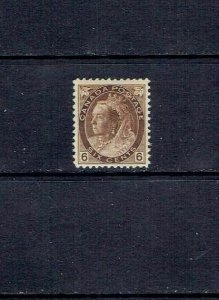 CANADA - 1898 - SIX CENT QUEEN VICTORIA NUMERAL - SCOTT 80 - MNH