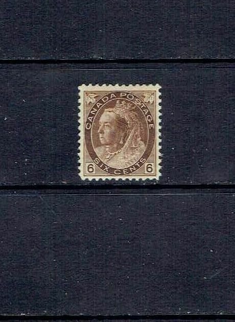 CANADA - 1898 - SIX CENT QUEEN VICTORIA NUMERAL - SCOTT 80 - MNH