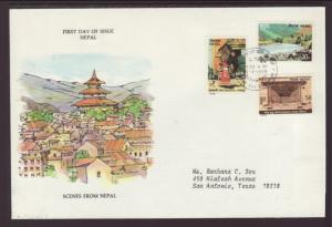 Nepal Scenes 1978 Typed FDC BIN