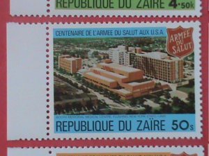 ZAIRE STAMP: 1980-SC#960-7-CENTENARY OF SALVATION ARMY SET OF 8-MNH STAMPS.