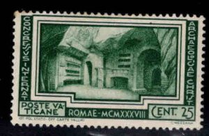 Vatican Scott 57 MH* from the 1938 Archeological set typical centering