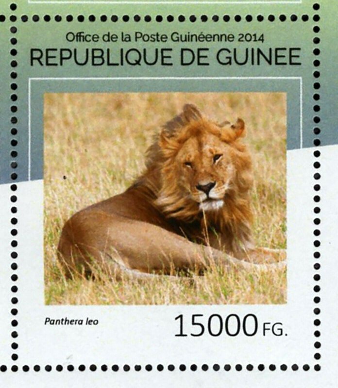 Lions Stamp Panthera Leo Wild Animal Souvenir Sheet MNH #10702-10705 