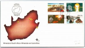 MINERALS OF SOUTH AFRICA OFFICIAL CACHETED FIRST DAY COVER 4.8 - 1984 