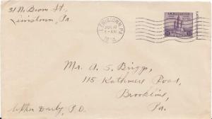 United States Pennsylvania Lewistown 1934 machine  3c American Philatelic Soc...