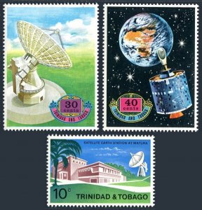 Trinidad & Tobago 207-209, 209a sheet, MNH. Satellite Station at Matura, 1971.