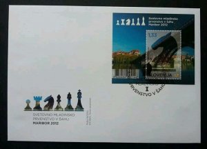 *FREE SHIP Slovenia Chess - Horse 2012 Culture 2000 Indoor Games (FDC)