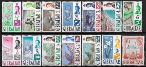 1960-62 Gibilterra Elisabetta II 14v. MNH SG n. 160/73