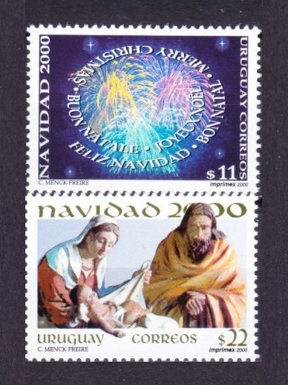 2000 Uruguay 2575-2576 Christmas 2000 10,00 €