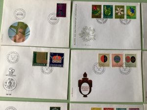 Liechtenstein 1971 postal stamps covers 9 items Ref A1365