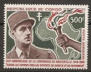 Congo #C36 MNH CV$30.00 Charles de Gaulle