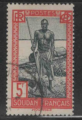 French Sudan Scott 99 Used stamp from 1931-1940 set