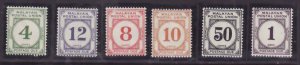 Malaya-Sc#J7-12- id13-unused NH og Postage Due set-1936-8-S/H fee reflects the c