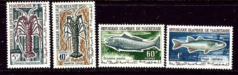 Mauretania 177-80 MNH 1964 Marine Life    (ap4348)