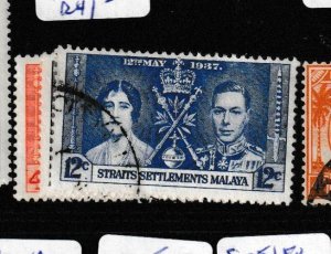 Malaya Straits SG 275-7 VFU (3ggw)