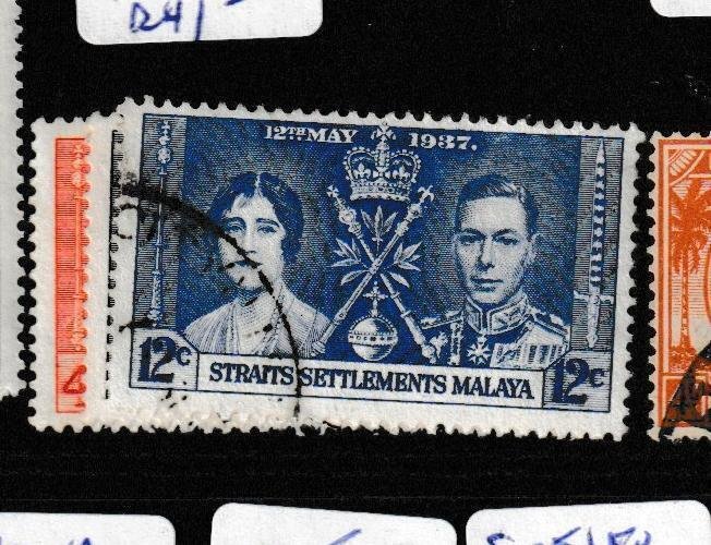 Malaya Straits SG 275-7 VFU (3ggw)