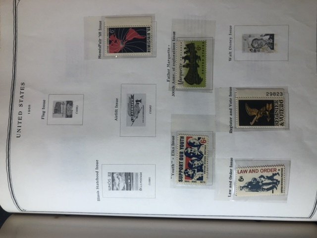 Scott’s Minuteman Album For U.S. Stamps & Some  President Stamps