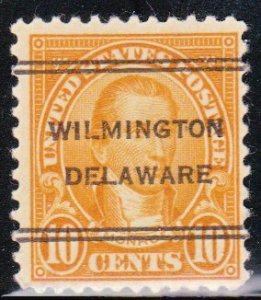 Precancel - DLE - Wilmington, DE PSS 247 Compound Perf - Town and Type Issue