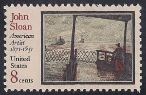 #1433 8 cent John Sloan mint OG NH EGRADED SUPERB 98 XXF