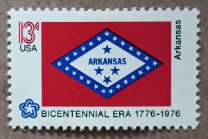 United States #1657 13c Arkansas State Flag MNG (1976)