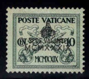 Vatican Scott 62 MH*  from the 1939 Interregnum Issue, typical centering