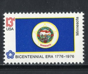 1664 * MINNESOTA STATE FLAG  *  U.S. Postage Stamp MNH