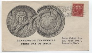 1927 2 cent vermont #643 Roessler cachet Washington DC FDC [y8118]