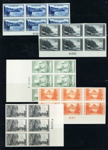 756-65, Unused VF LH Set Of Plate Blocks - Stuart Katz