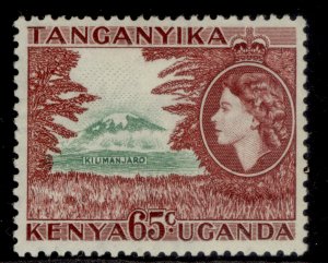 KENYA UGANDA TANGANYIKA QEII SG174, 65c bluish green & brown-purple, M MINT.