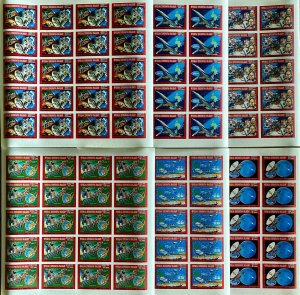 Full Sheets of Stamps Complete Set First man on Moon Anniversary / Espace