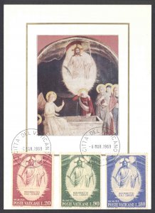 Vatican Sc# 467-469 FDC (d) on postcard 1969 Easter