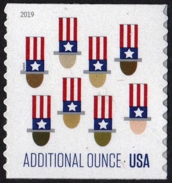 SC#5341 (15¢) Uncle Sam's Hat Coil Single (2019) SA