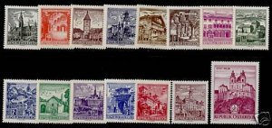 Austria 688-702 MNH Architecture