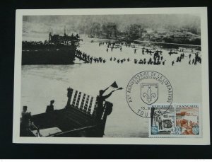 war ww2 D-Day soldier militaria warship maximum card 1964 (2)