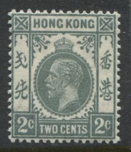 Hong Kong KGVI 1937 2 cents gray mint o.g.