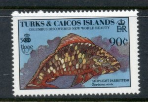 Turks & Caicos Is 1990 Marine Life, Fish 90c MUH