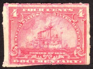 1898, US 4c, Documentary, Used, Sc R166p