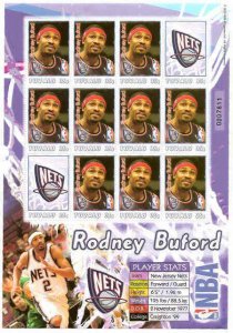 Tuvalu - NBA Nets Rodney Buford TUV0602