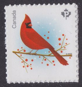 Canada 3365 Christmas Holiday Birds Cardinal P single MNH 2022